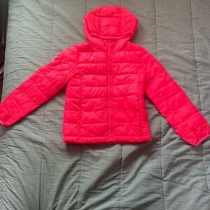 Gap kids | bright pink puffer jacket